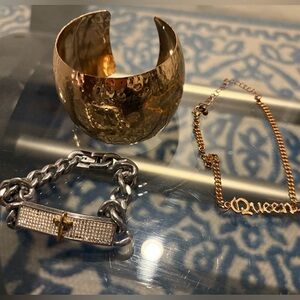 Gold and Silver Jewelry Set